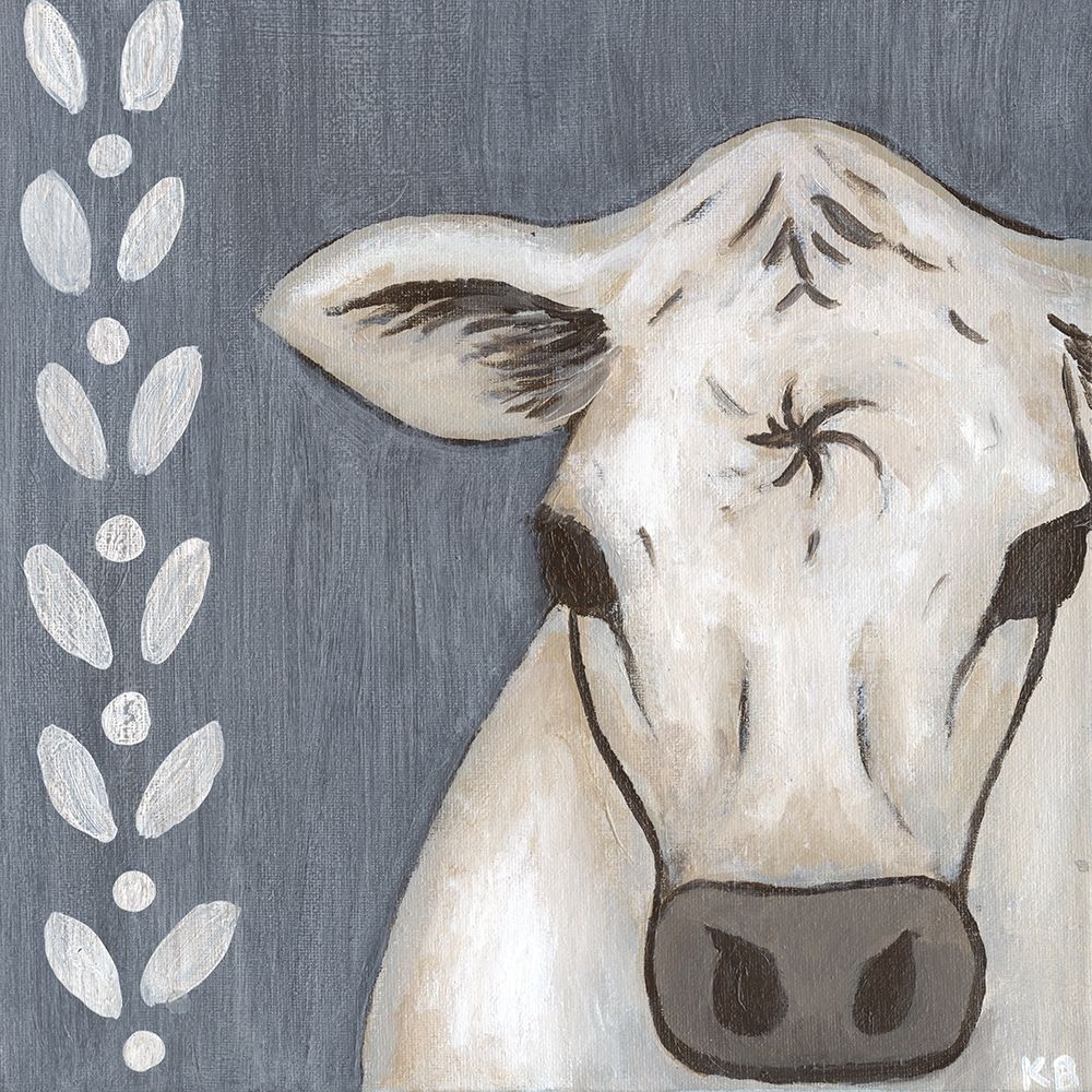 Paint Splotch Cow art print by Kathleen Bryan for $57.95 CAD