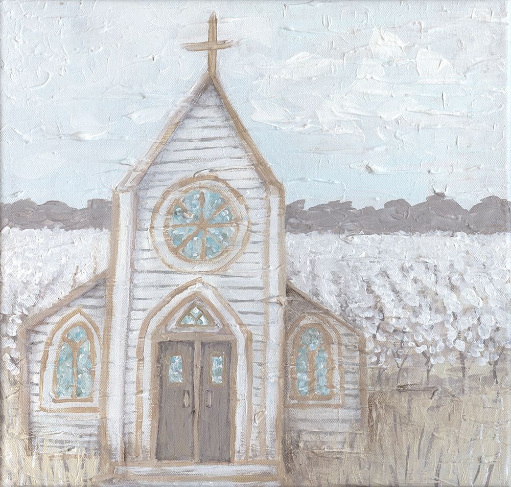 Farm Sketch Church art print by Kathleen Bryan for $57.95 CAD