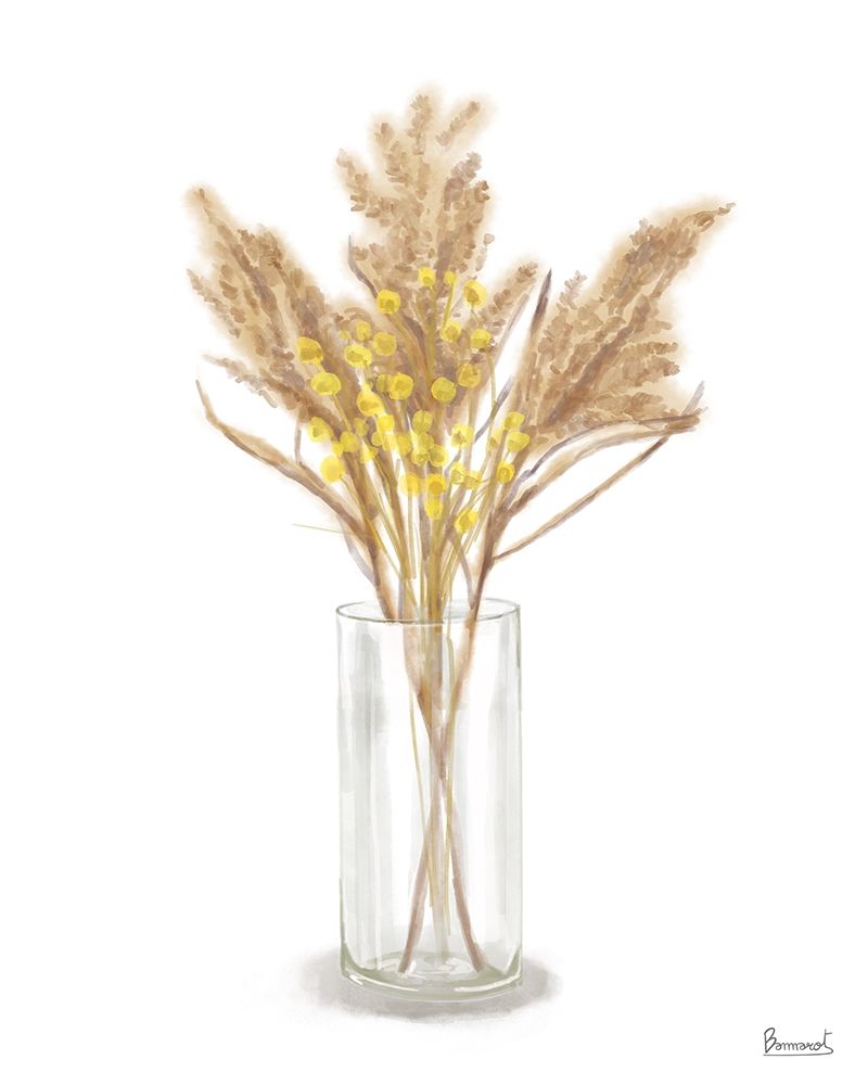 Dried  Flower yellow IV art print by Bannarot for $57.95 CAD