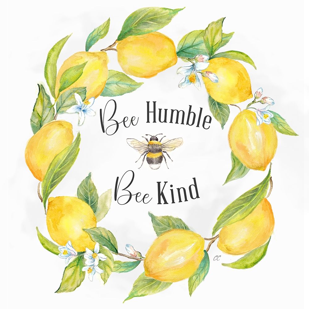Lemons  And Bees Sentiment I art print by Cynthia Coulter for $57.95 CAD