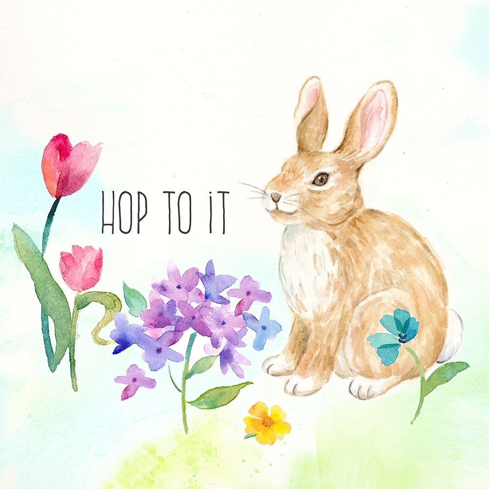 Hello Easter  V-Hop to It art print by Cynthia Coulter for $57.95 CAD