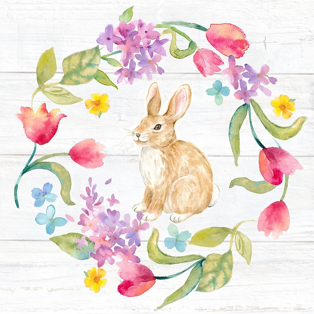 Hello  Easter Wreath art print by Cynthia Coulter for $57.95 CAD