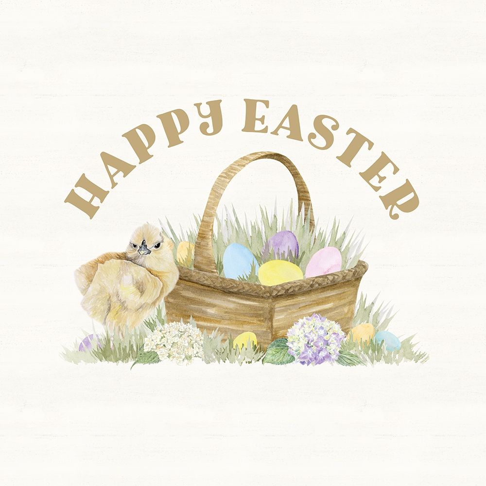 Farmhouse  Easter Sentiment IV-Easter Basket art print by Tara Reed for $57.95 CAD