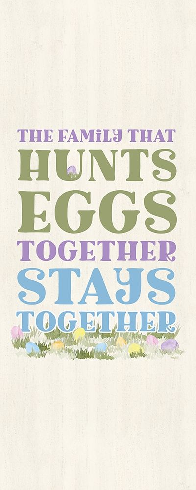 Farmhouse  Easter Sentiment vertical-Together art print by Tara Reed for $57.95 CAD