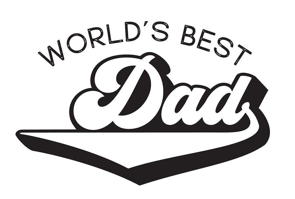 Fathers Day Sentiment landscape II-Worlds Best art print by Tara Reed for $57.95 CAD