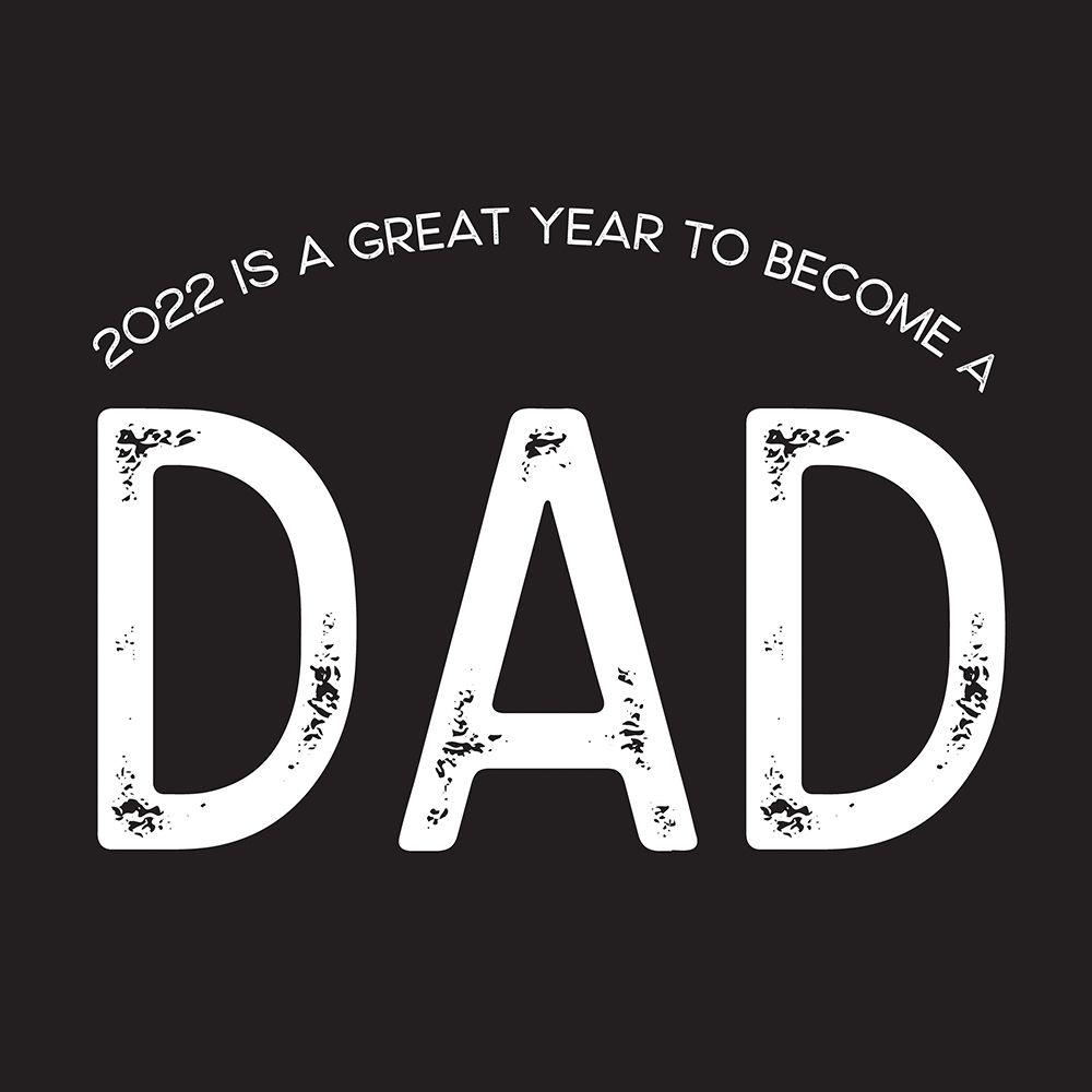 Fathers Day Sentiment black I-Dad art print by Tara Reed for $57.95 CAD
