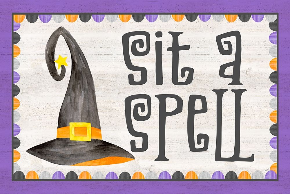 Sit a Spell Sentiment landscape III-Sit a Spell art print by Tara Reed for $57.95 CAD