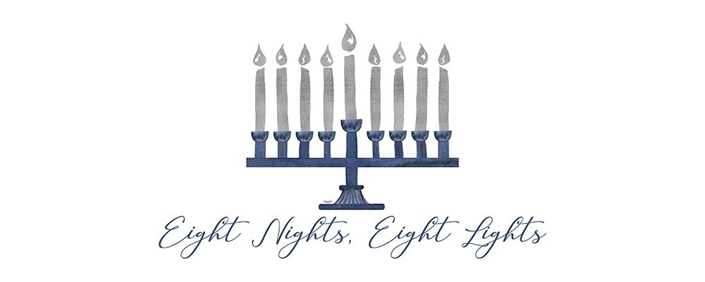 Hanukkah Lights panel I-8 Nights 8 Lights art print by Tara Reed for $57.95 CAD