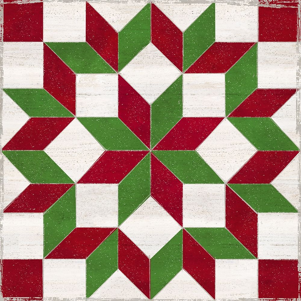 Christmas Quilt Block I art print by Tara Reed for $57.95 CAD