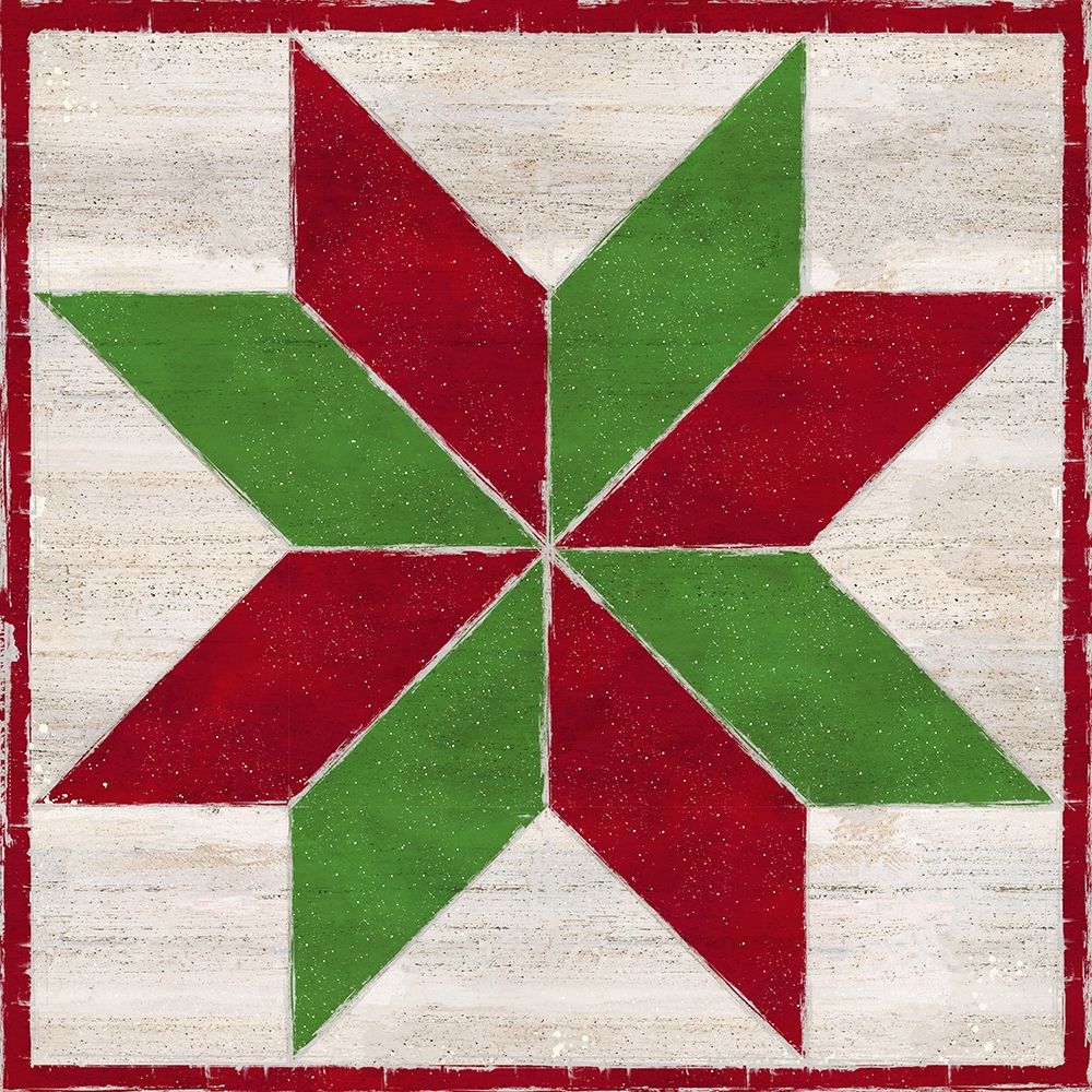 Christmas Quilt Block II art print by Tara Reed for $57.95 CAD