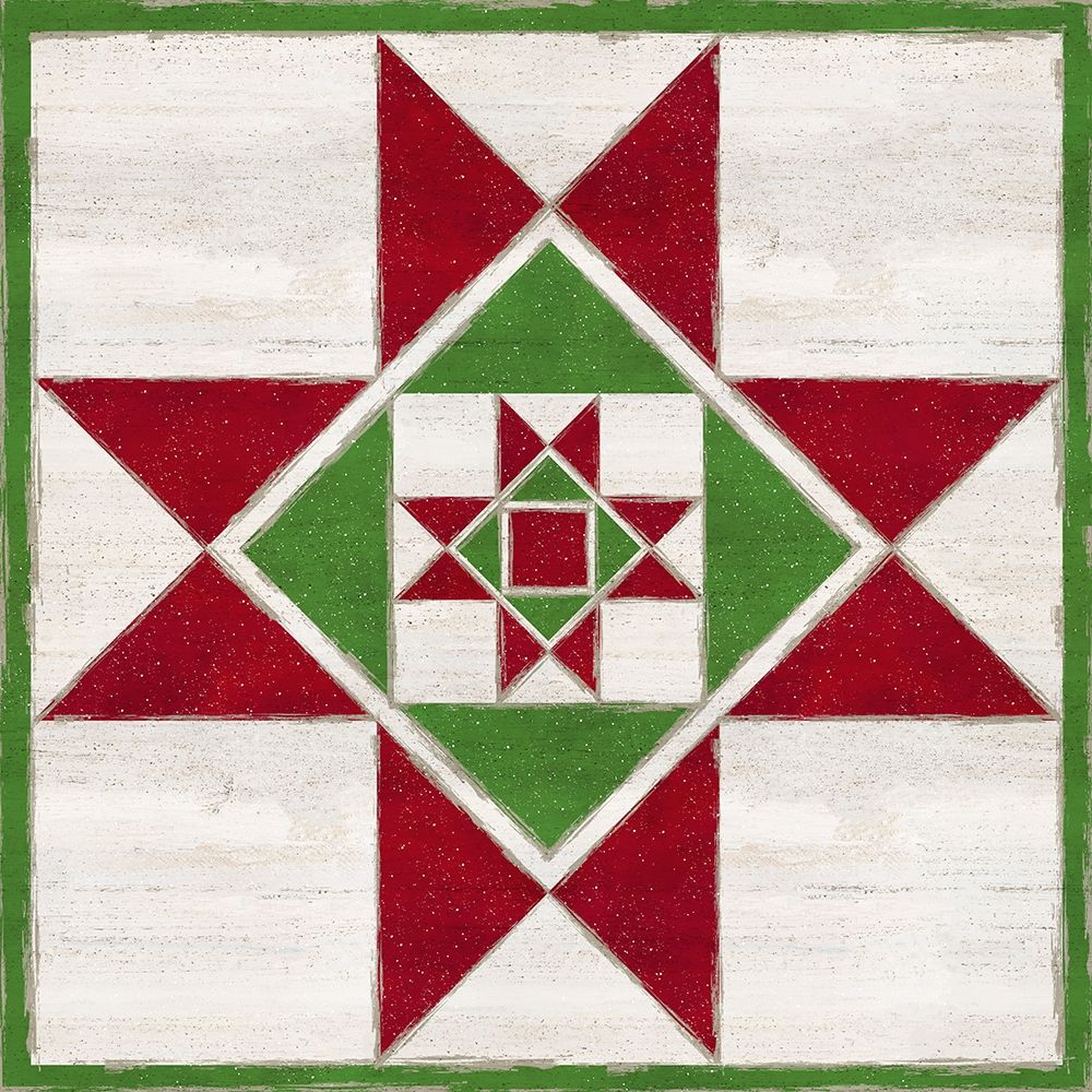 Christmas Quilt Block III art print by Tara Reed for $57.95 CAD