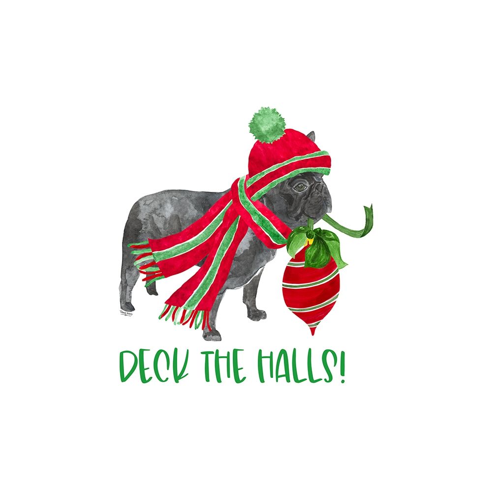 Dog Days of Christmas icon I-Deck the Halls art print by Tara Reed for $57.95 CAD