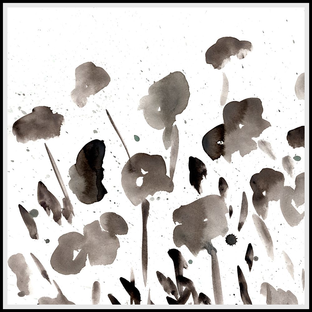 Simple Black Poppies I art print by Marcy Chapman for $57.95 CAD