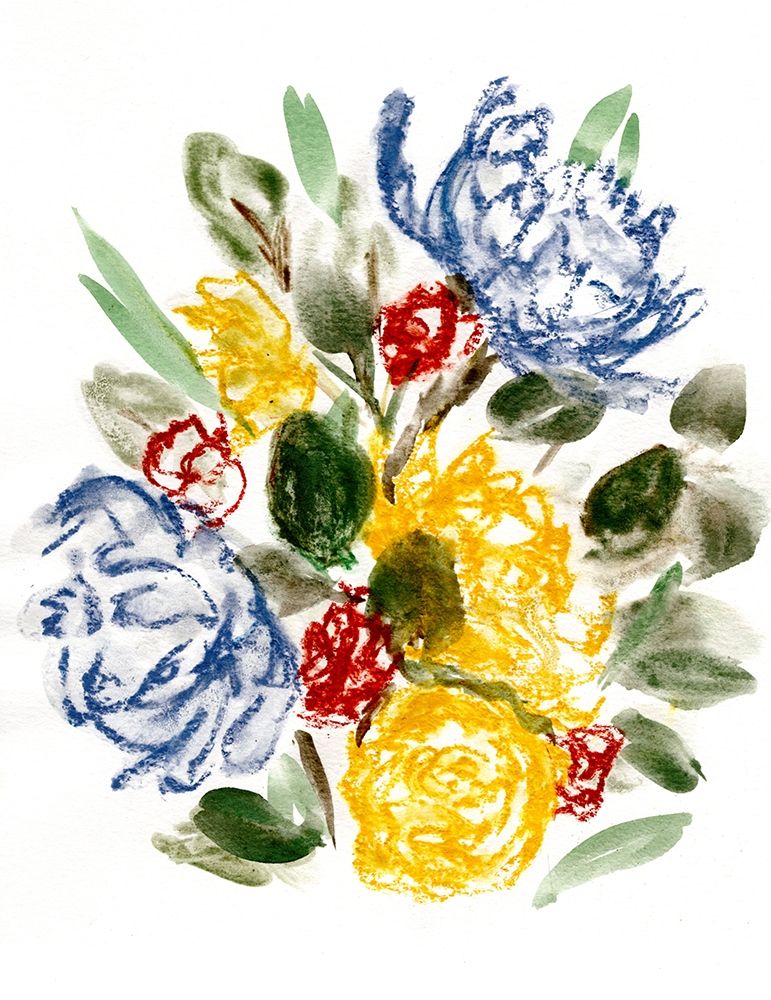 Chalky Blue And Yellow I art print by Marcy Chapman for $57.95 CAD