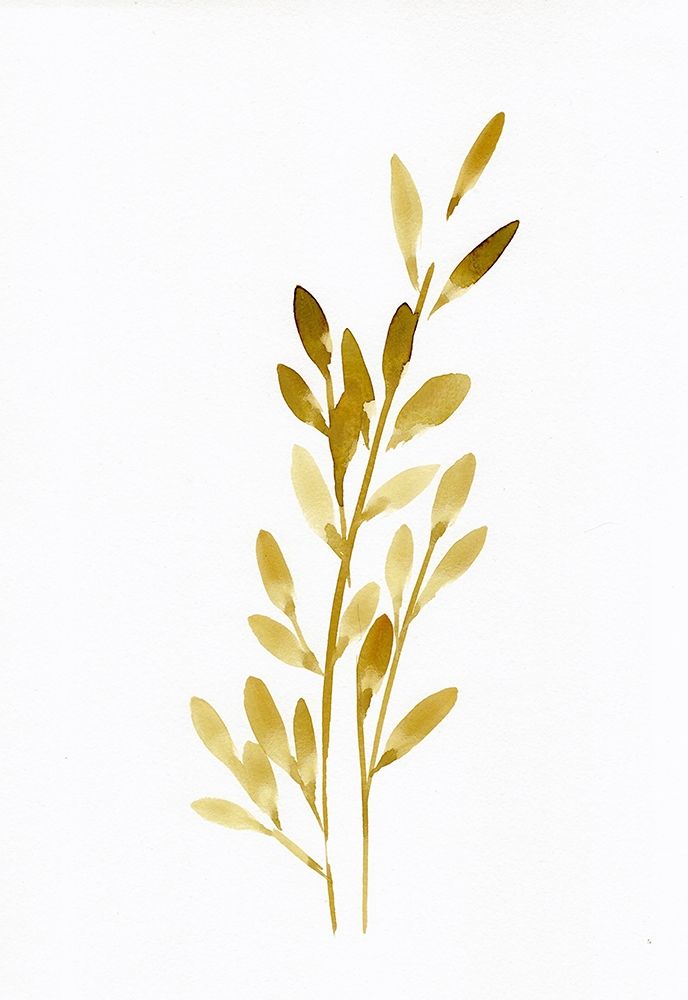 Pretty Golden Leaves art print by Marcy Chapman for $57.95 CAD