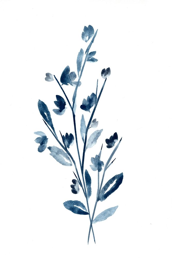 Farmhouse Blossom Branches blue art print by Marcy Chapman for $57.95 CAD