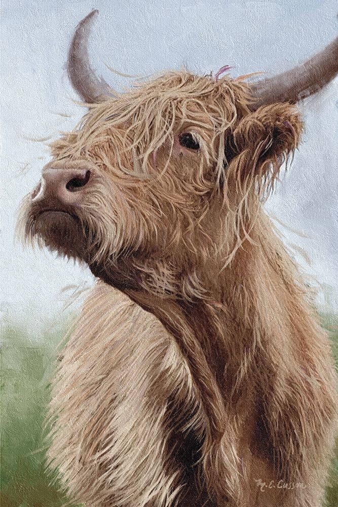 Highland portrait I art print by Marie-Elaine Cusson for $57.95 CAD