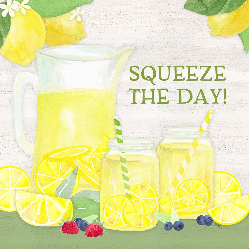 Life is Sweet sentiment II-Squeeze the Day art print by Tara Reed for $57.95 CAD