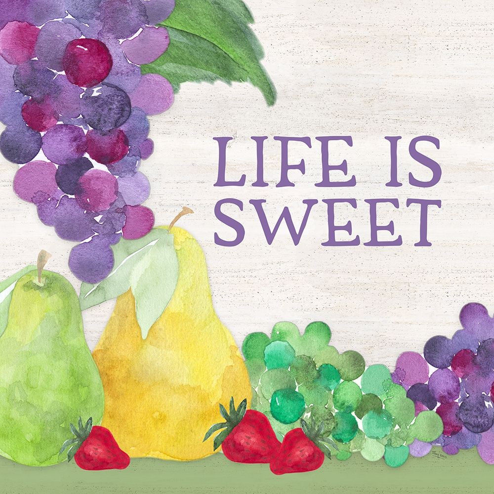 Life is Sweet sentiment III-Life art print by Tara Reed for $57.95 CAD
