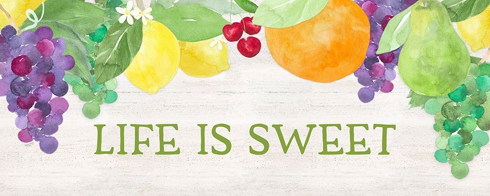 Life is Sweet sentiment panel II-Life art print by Tara Reed for $57.95 CAD