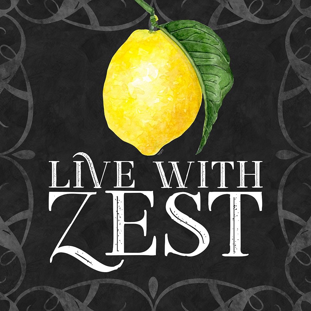 Live with Zest sentiment III-Live with Zest art print by Tara Reed for $57.95 CAD