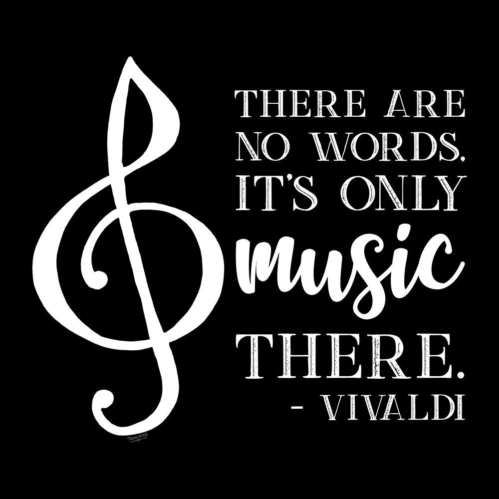Moved by Music black III-Vivaldi art print by Tara Reed for $57.95 CAD