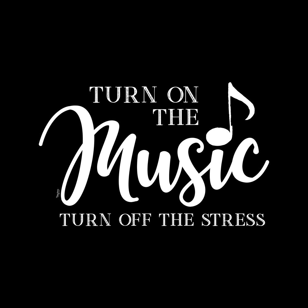 Moved by Music black VII-Stress Off art print by Tara Reed for $57.95 CAD