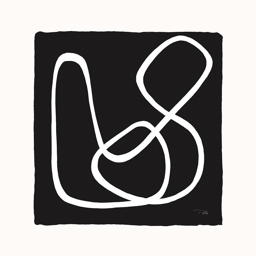 Lines And Curves on black II art print by Pela for $57.95 CAD