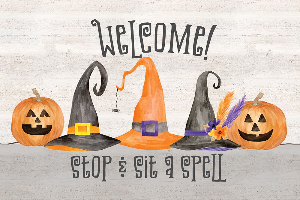 Sit a Spell Sentiment landscape IV-Welcome art print by Tara Reed for $57.95 CAD