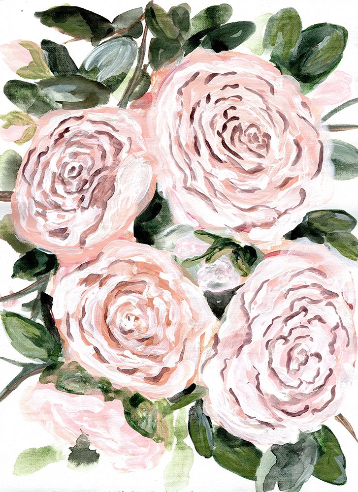 Gentle Roses Pink art print by Marcy Chapman for $57.95 CAD