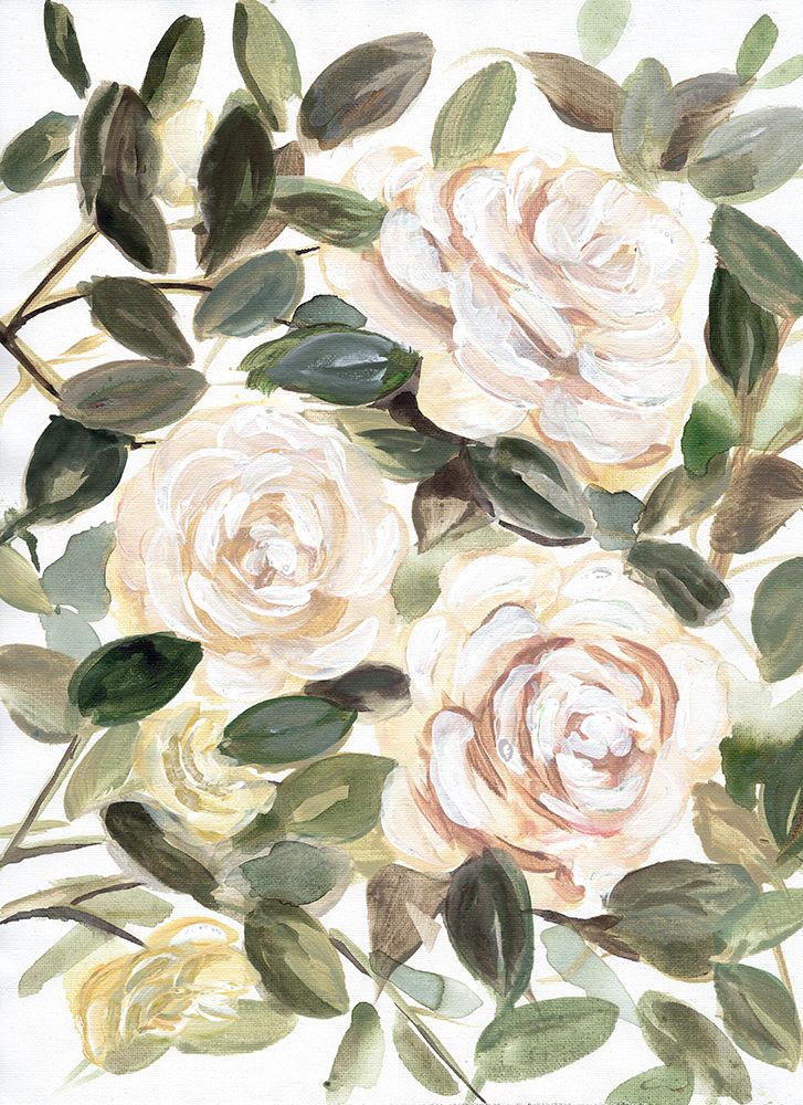 Gentle Roses Yellow I art print by Marcy Chapman for $57.95 CAD