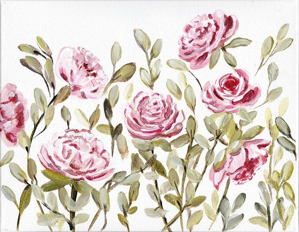 Gentle Rosegarden Pink art print by Marcy Chapman for $57.95 CAD