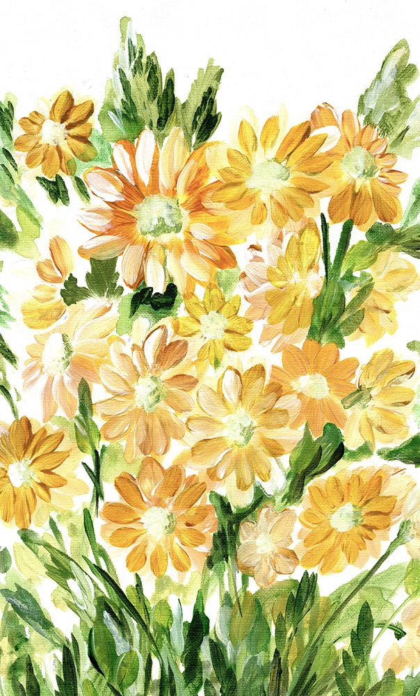 Daisies in Yellow art print by Marcy Chapman for $57.95 CAD