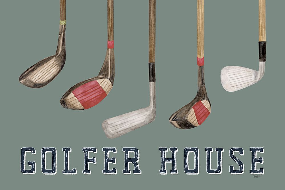 Golf Days neutral landscape II-Golfer House art print by Tara Reed for $57.95 CAD