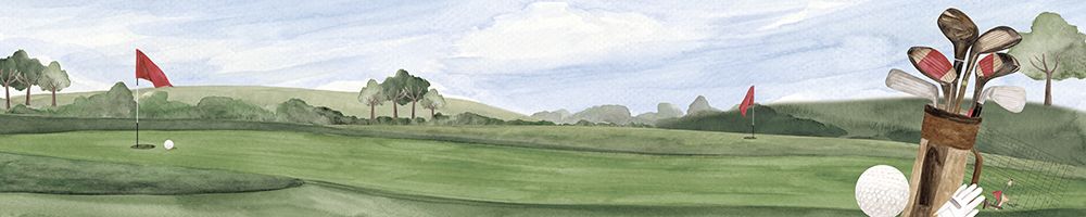 Golf Days neutral panel I art print by Tara Reed for $57.95 CAD