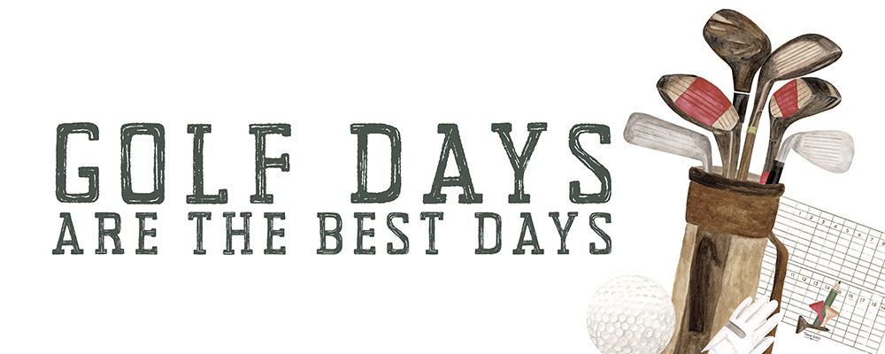 Golf Days neutral panel III-Best Days art print by Tara Reed for $57.95 CAD