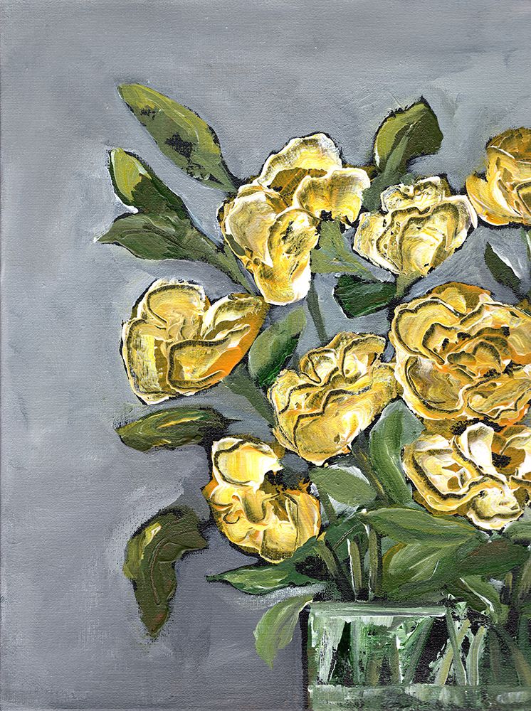 Yellow Farmhouse Bouquet portrait I art print by Marcy Chapman for $57.95 CAD