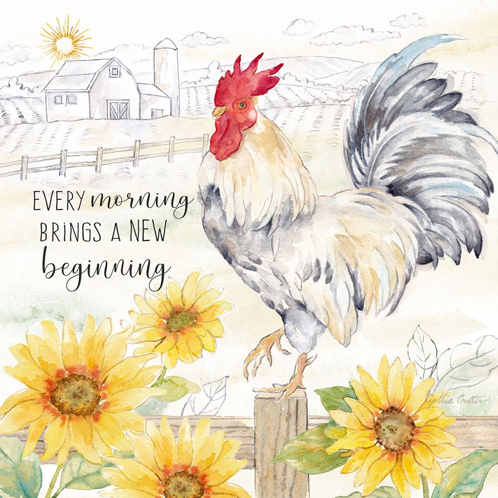 Good Morning Sunshine VI-New Beginning art print by Cynthia Coulter for $57.95 CAD