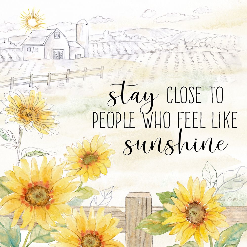 Good Morning Sunshine X-Stay Close art print by Cynthia Coulter for $57.95 CAD