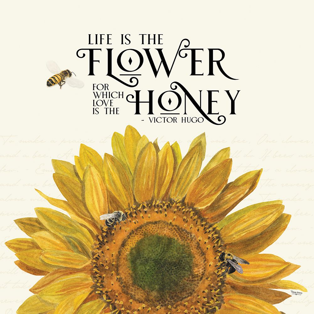 Honey Bees And Flowers Please II-The Flower art print by Tara Reed for $57.95 CAD