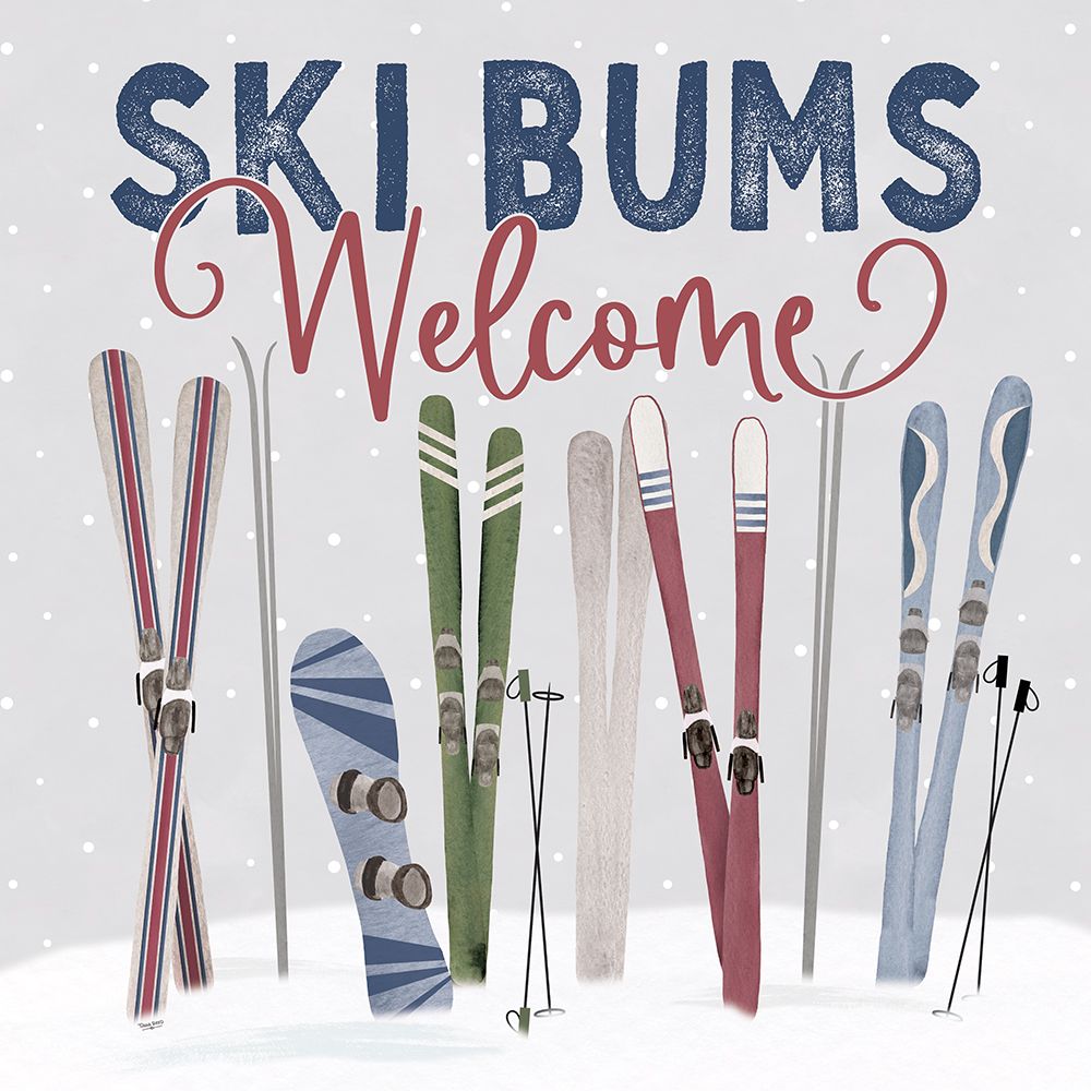 Winter Mountain Getaway I-Ski Bums art print by Tara Reed for $57.95 CAD