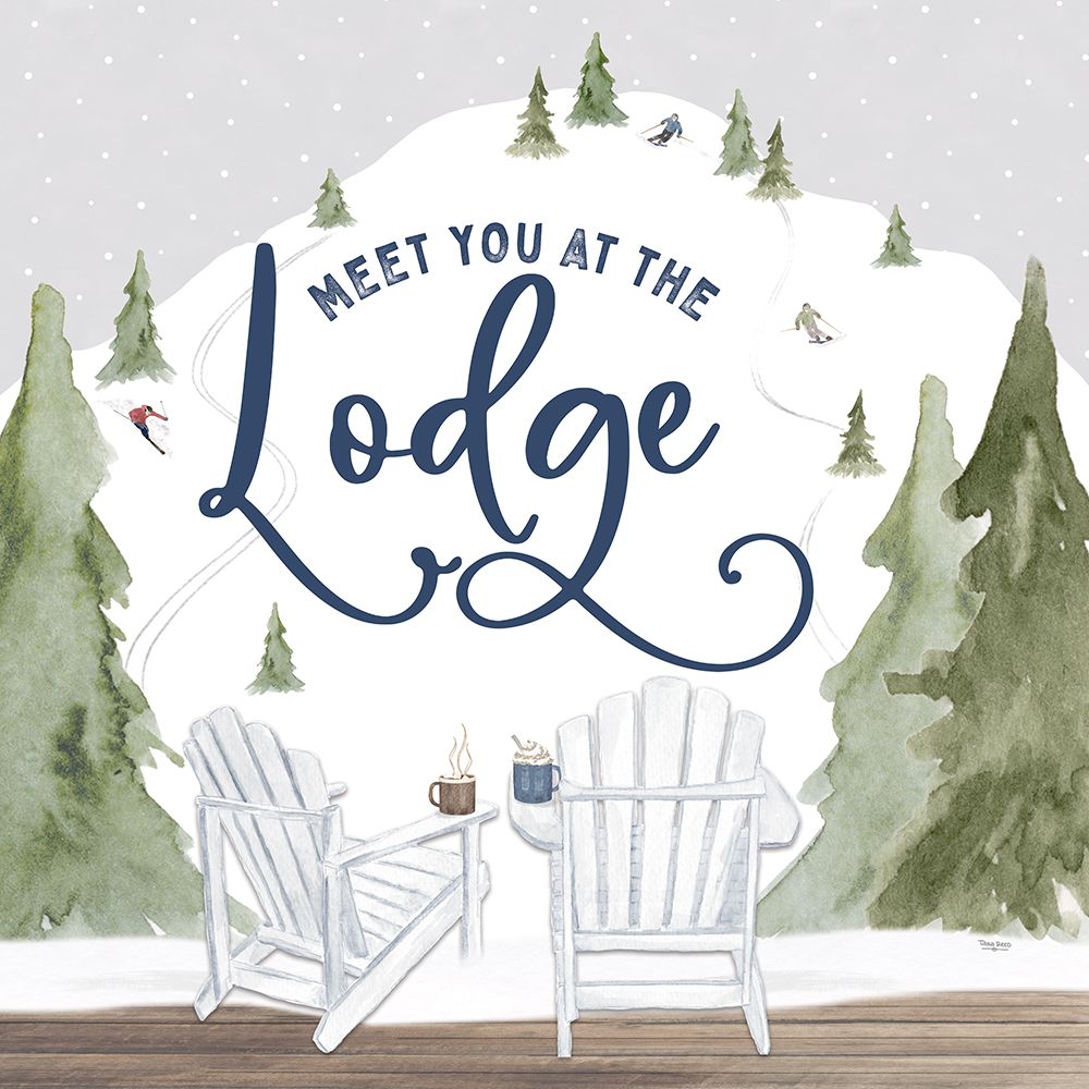 Winter Mountain Getaway II-At the Lodge art print by Tara Reed for $57.95 CAD