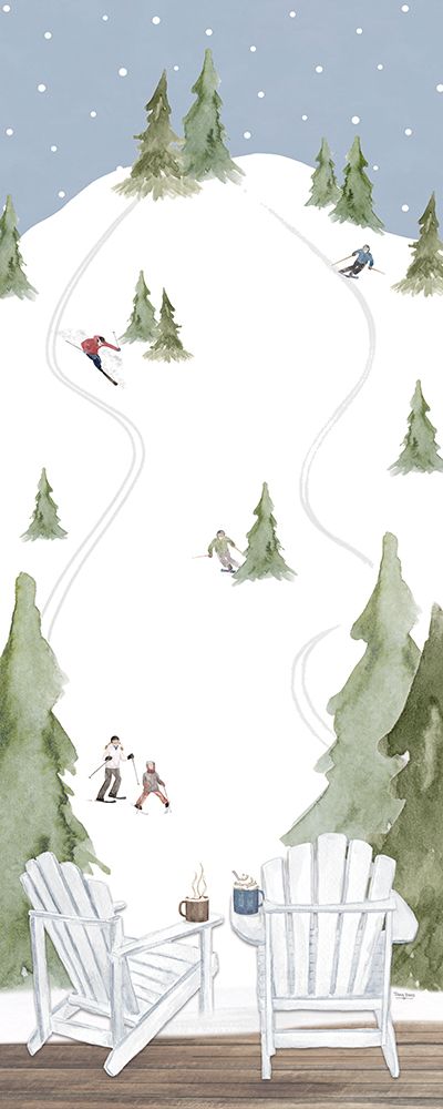 Winter Mountain Getaway panel II art print by Tara Reed for $57.95 CAD