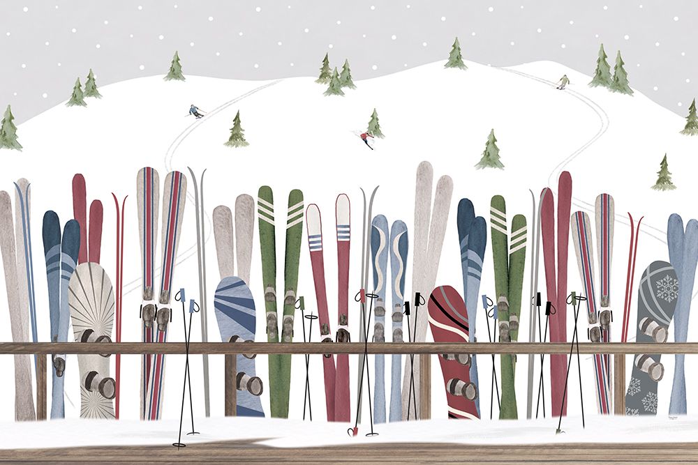 Winter Mountain Getaway landscape IV art print by Tara Reed for $57.95 CAD