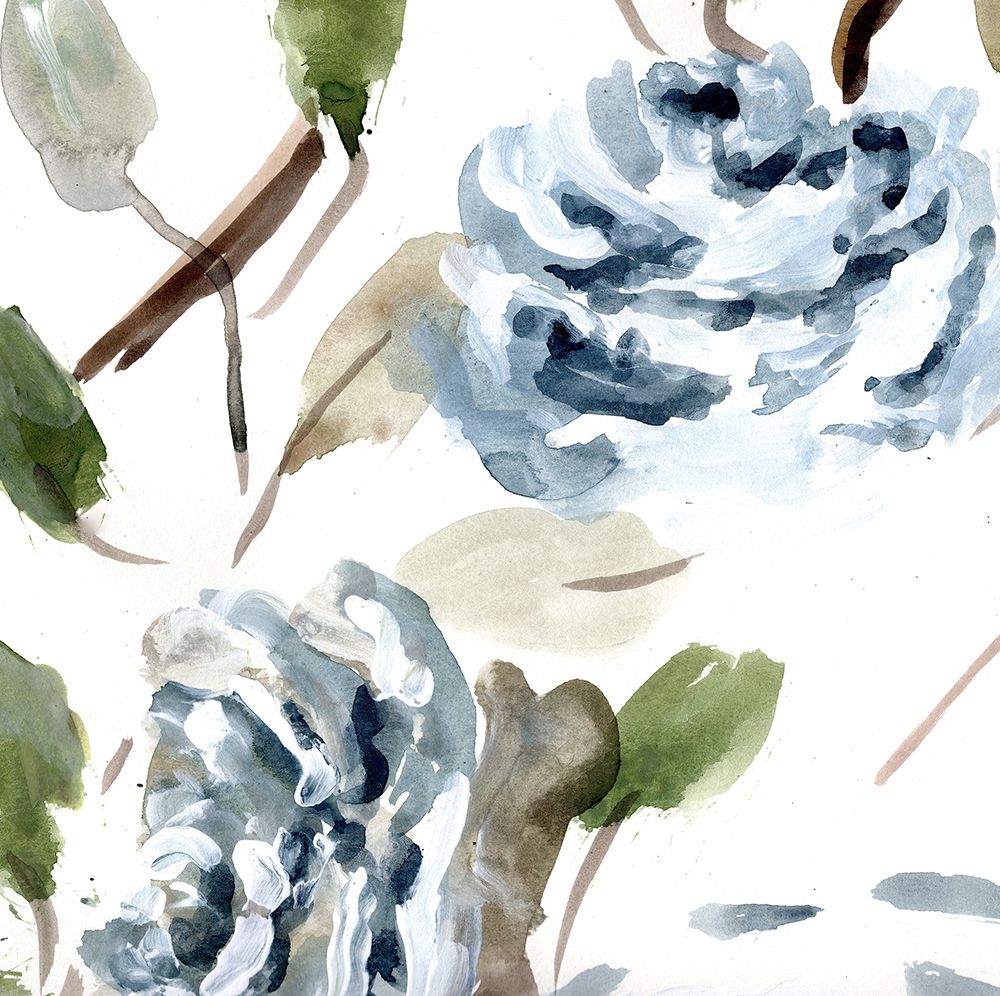Blue Blooms I art print by Marcy Chapman for $57.95 CAD