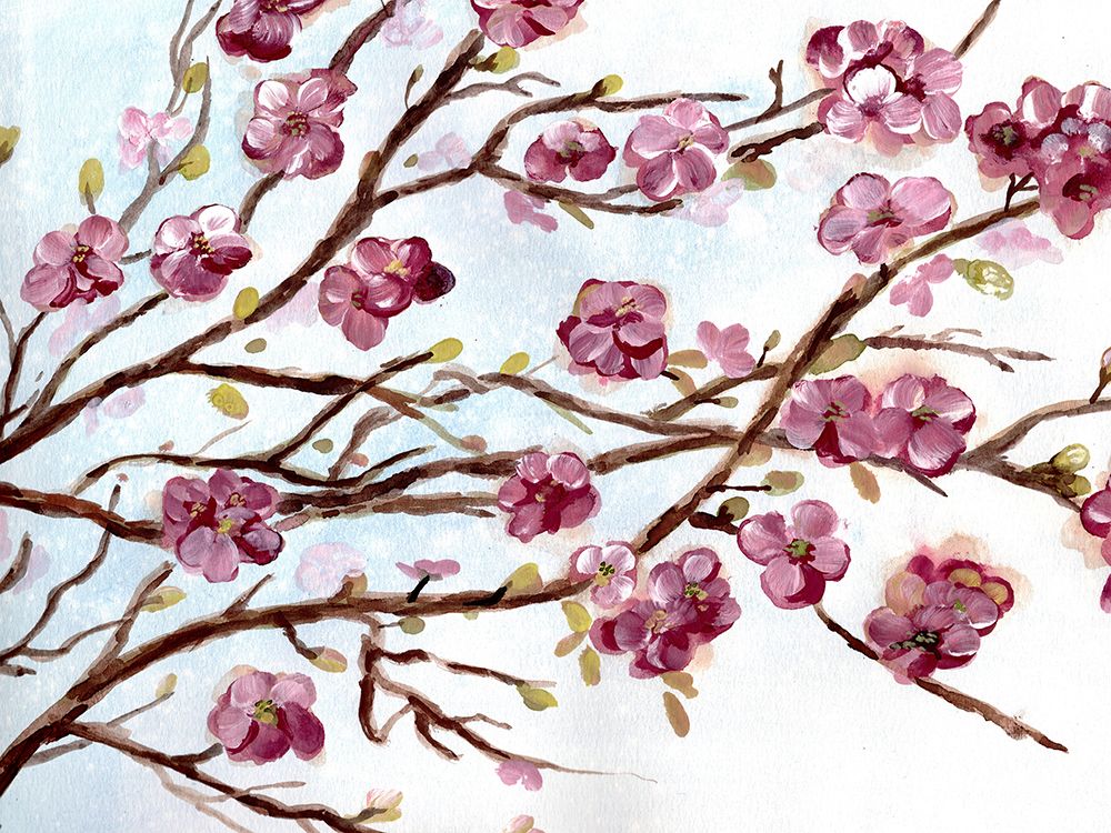 Pink Spring Blossom art print by Marcy Chapman for $57.95 CAD