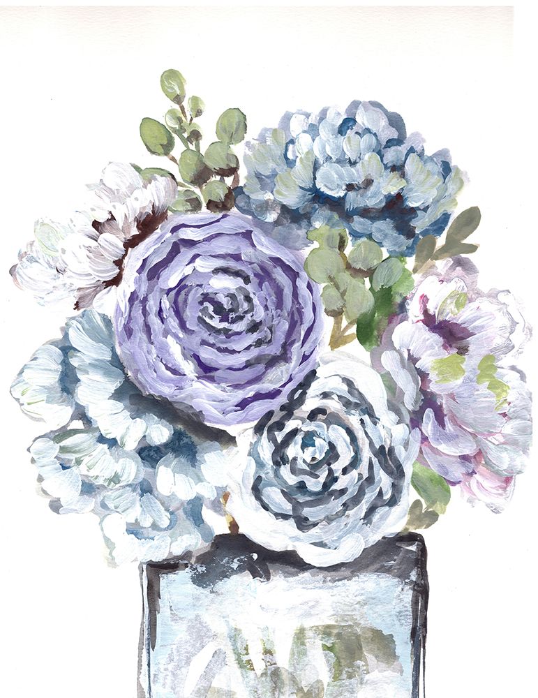 Spring Bouquet in Blue art print by Marcy Chapman for $57.95 CAD
