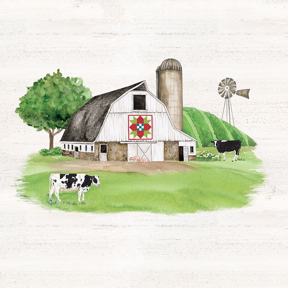 Spring on the Farm barn V art print by Tara Reed for $57.95 CAD