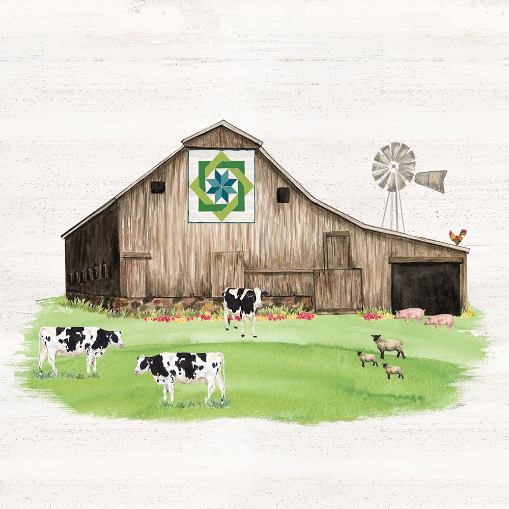 Spring on the Farm barn VII art print by Tara Reed for $57.95 CAD