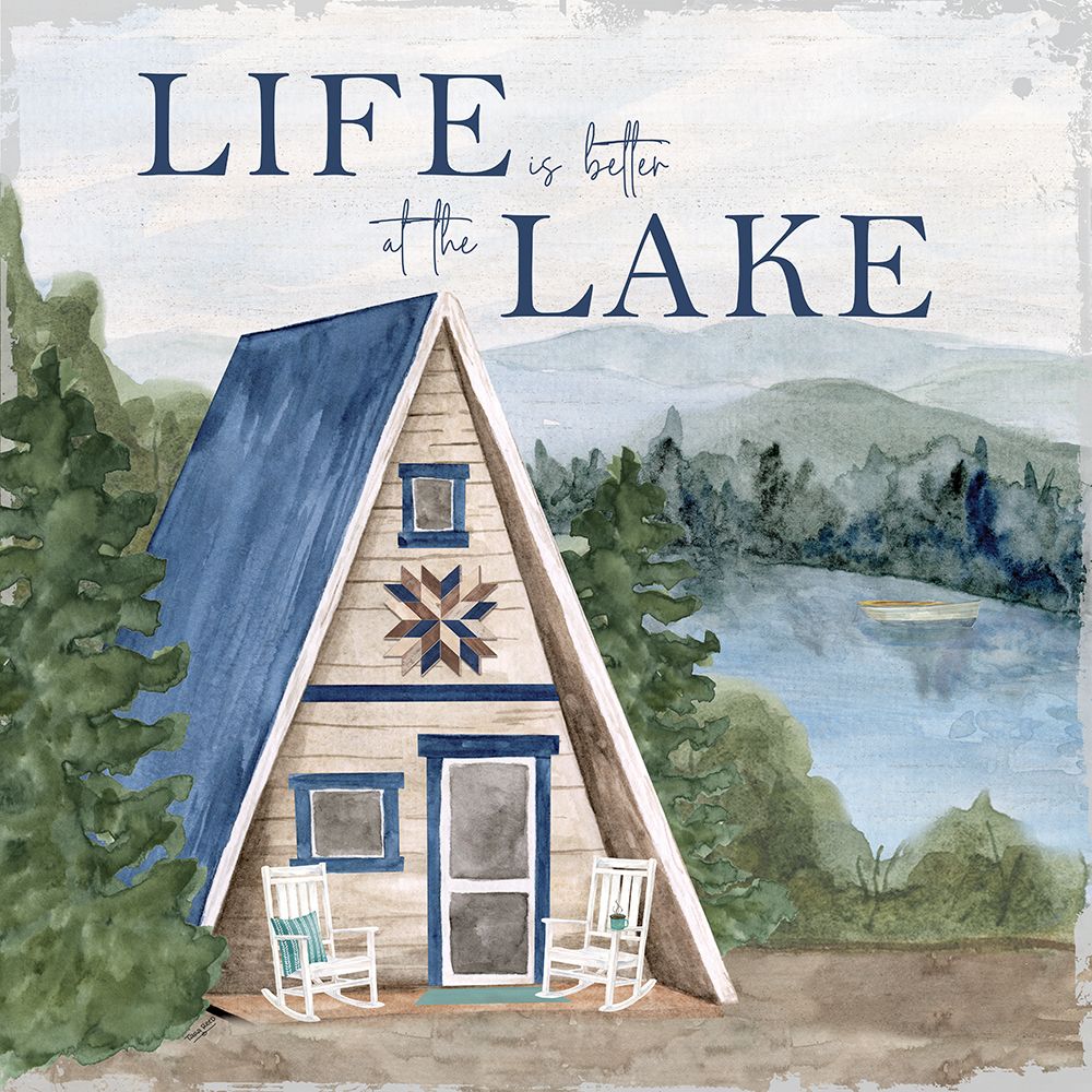 Wake at the Lake I-Life is Better art print by Tara Reed for $57.95 CAD